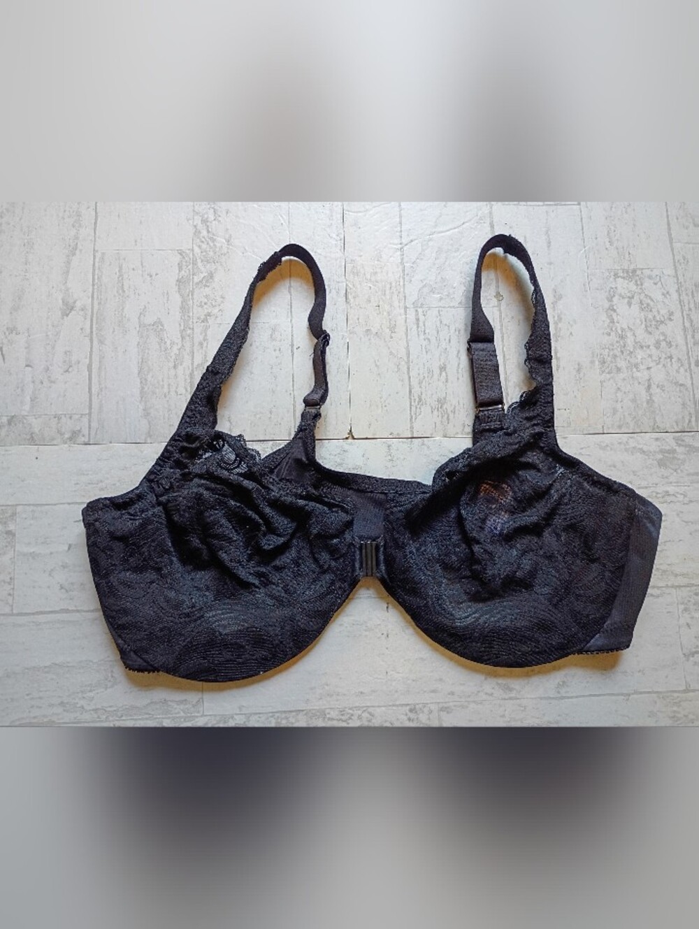 Glamorise Front Close Bra 40C Wonderwire Underwire Unlined Adjustable Strap